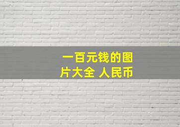 一百元钱的图片大全 人民币